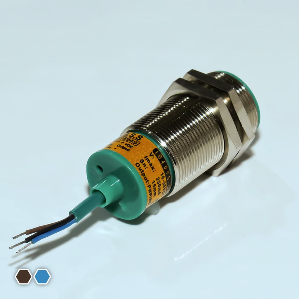 سنسور القایی تبریز سنسور، PNP-NC-NO، قطر 40، چهار سیمه، فاصله تشخیص 20mm، کد IS4020-P — تصویر ۳