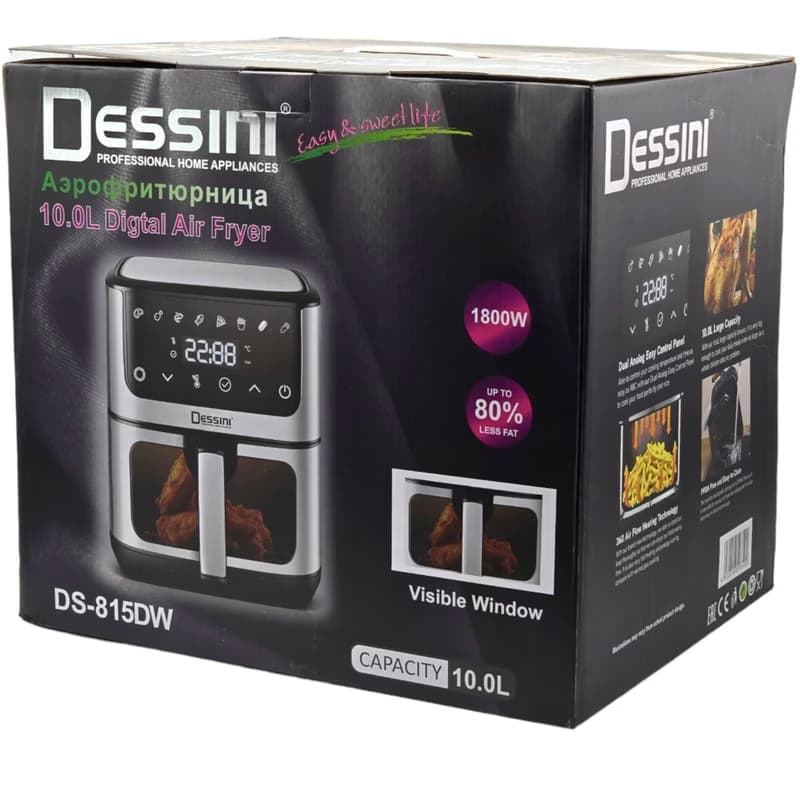 سرخکن بدون روغن دسینی مدل DS-815DW ظرفیت ۱۰ لیتر — تصویر ۶