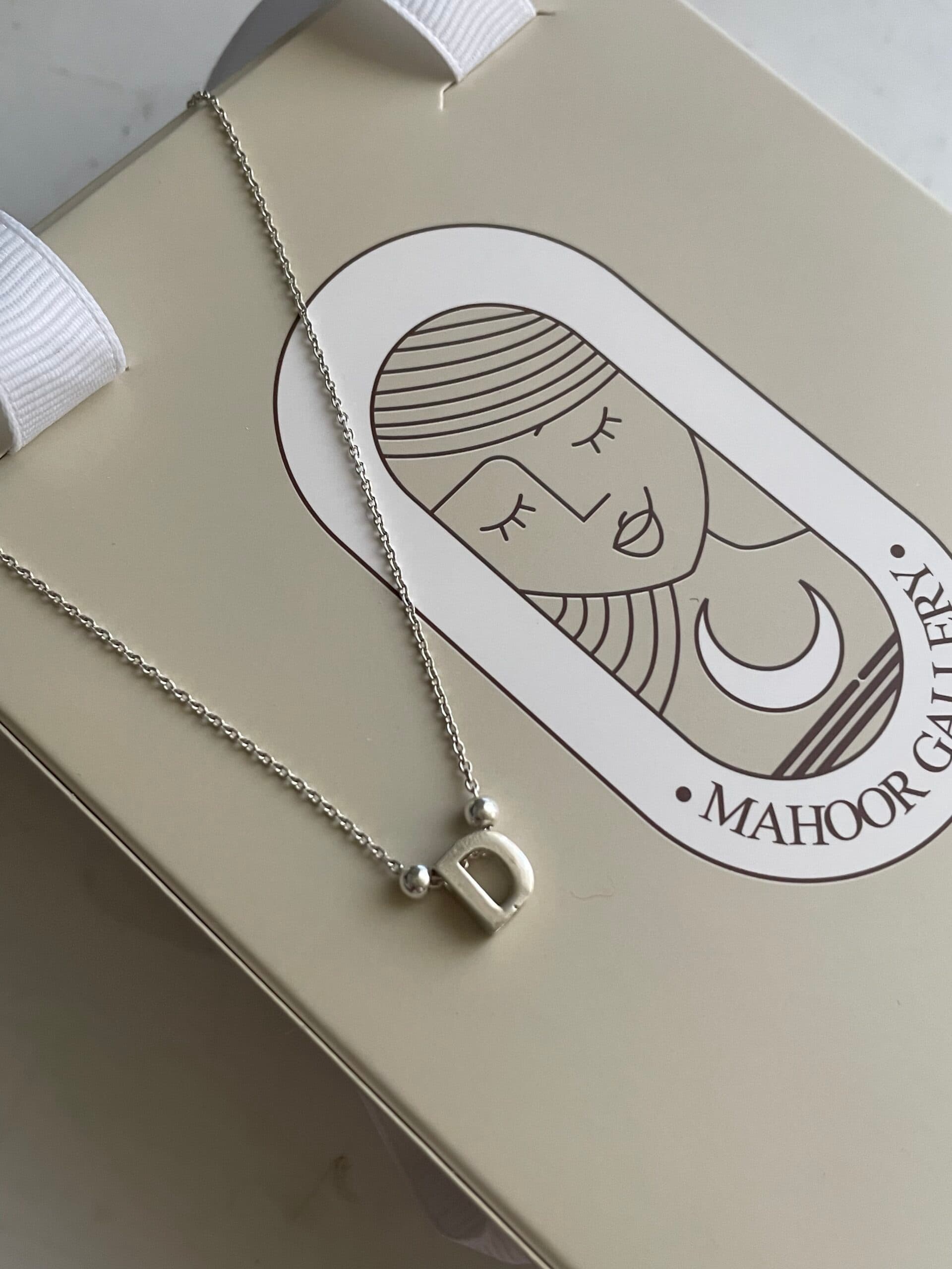 گردنبند حروف نقره
