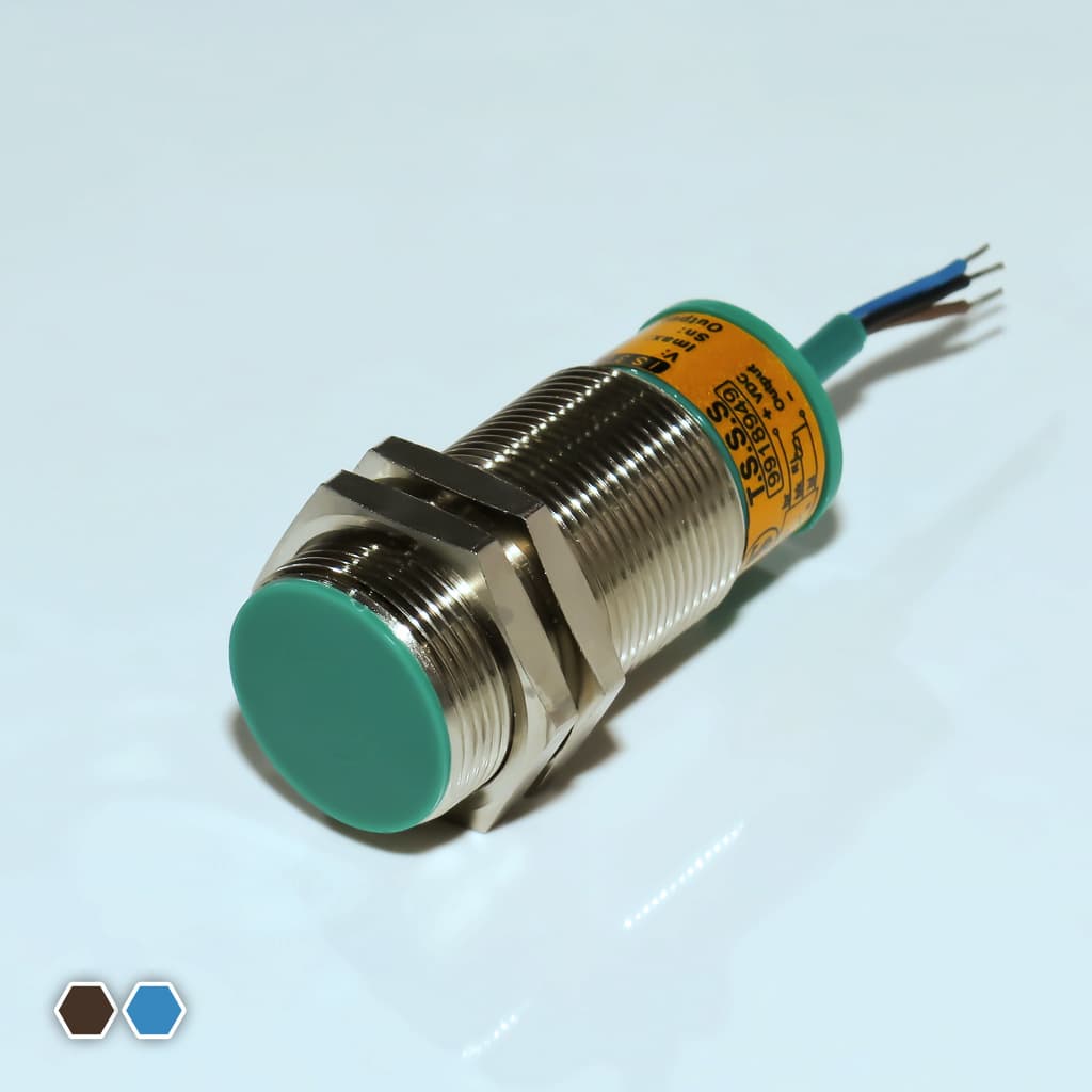 سنسور القایی تبریز سنسور، PNP-NC-NO، قطر 30، چهار سیمه، فاصله تشخیص 10mm، کد IS3010-P
