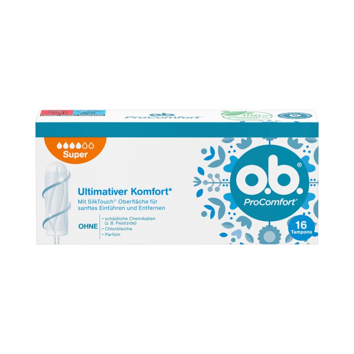 تامپون او.بی (O.B) سری ultimate comfort بسته ۱۶ عددی