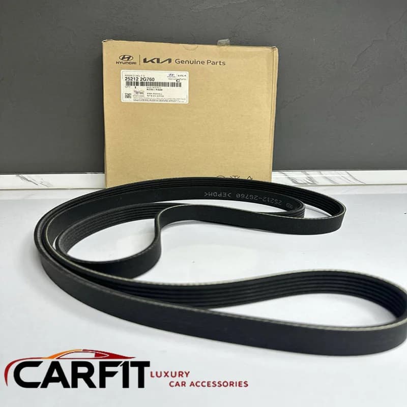 بهترین قیمت خرید تسمه دینام موتور 2400 سی سی اصل خودرو های هیوندا و کیا 252122G760 - کارفیت