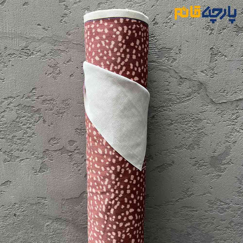 جین طرحدارسنگشور طرح خاص بامبی رنگ دارچینی عرض ۱۵۰ کد 13734