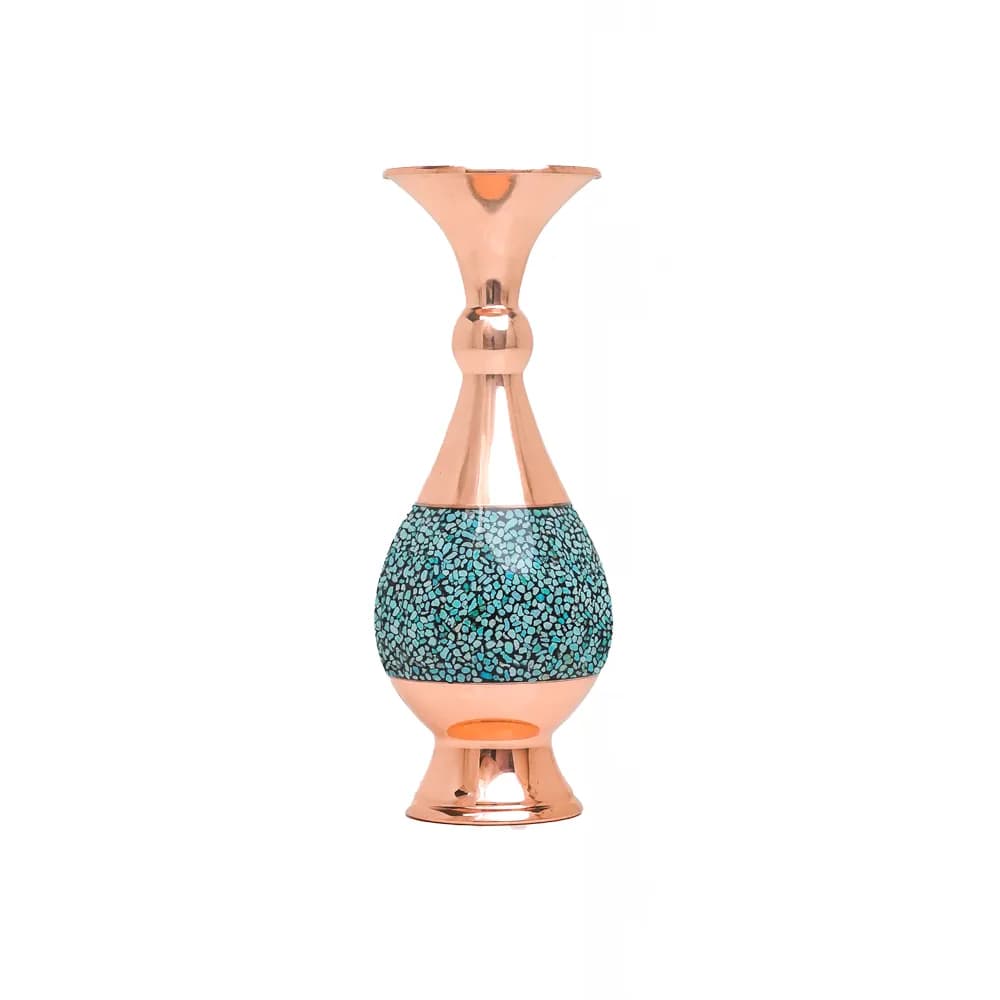 گلدان صراحی فیروزه کوبی