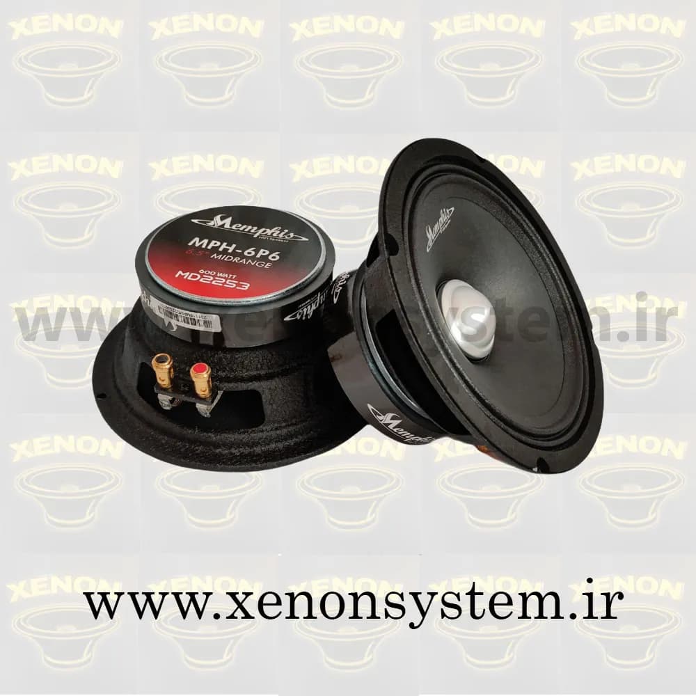 میدرنج خودرو ممفیس سایز 6.5 اینچ مدل MD2253 بسته 2 عددی