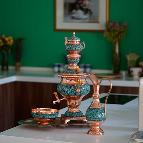 سماور فیروزه کوبی — تصویر ۲
