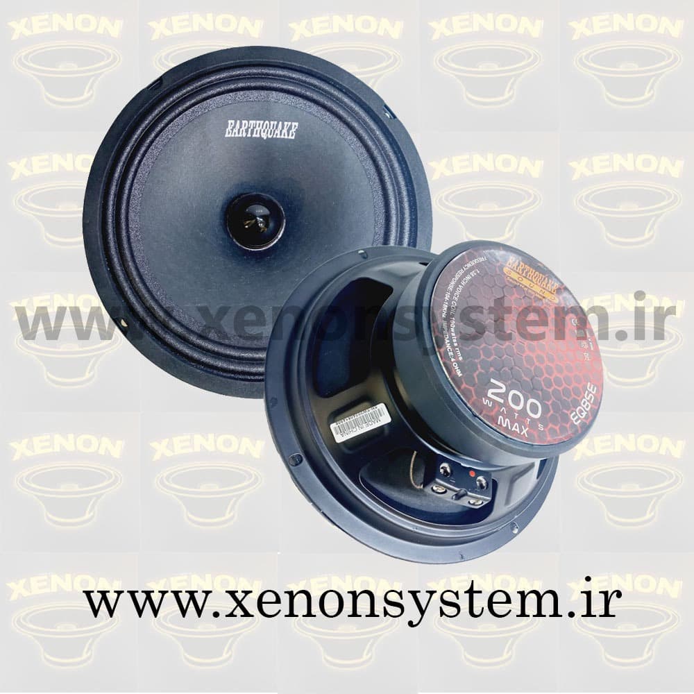 میدرنج خودرو ارت کوئیک سایز 8 اینچ مدل EQ8SE بسته دو عددی