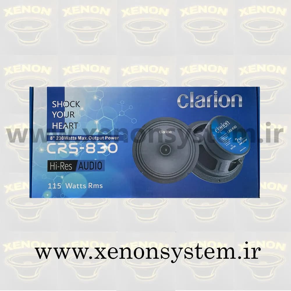 میدرنج خودرو کلاریون سایز 8 اینچ مدل CRS-830 بسته دو عددی — تصویر ۷