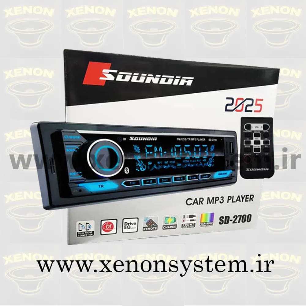 ضبط / پخش کننده خودرو ساندیا مدل SD-2700 پنل ثابت