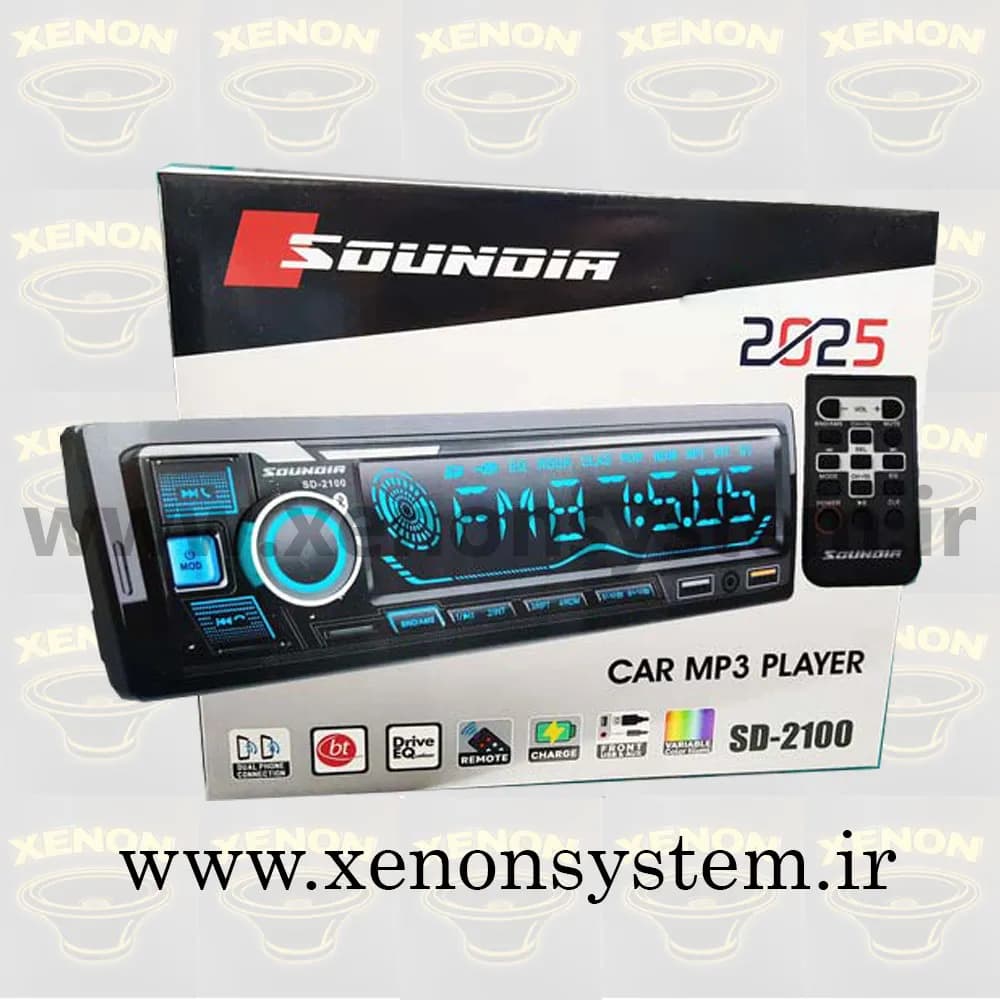 ضبط / پخش کننده خودرو ساندیا مدل SD-2100 پنل ثابت
