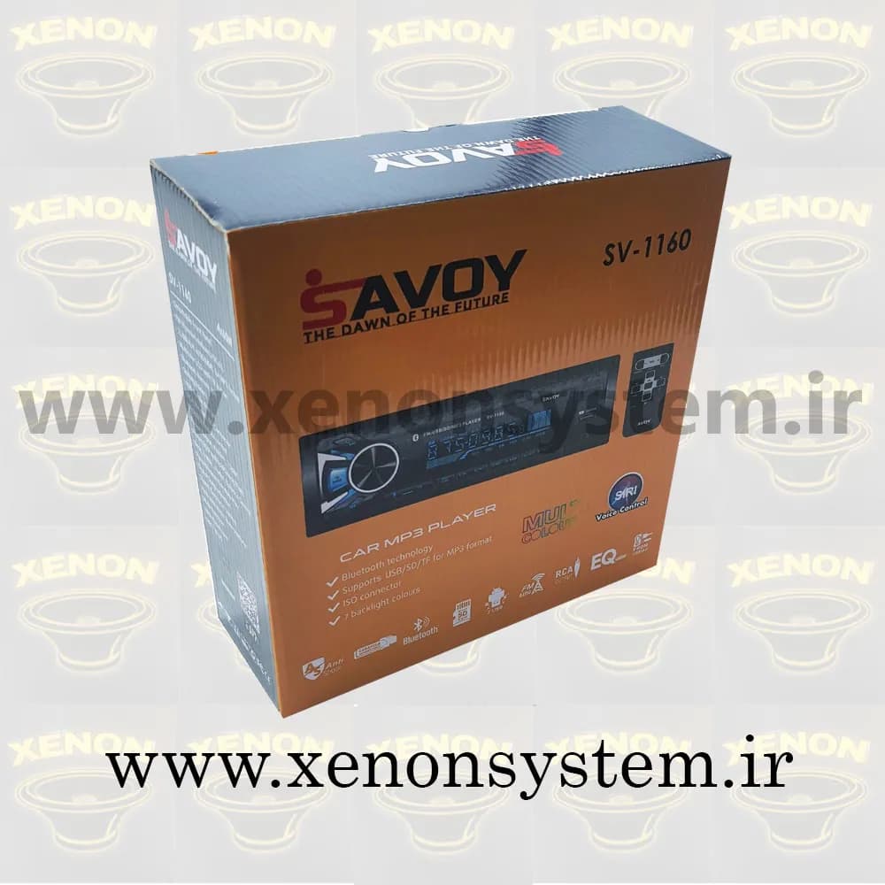 ضبط / پخش کننده خودرو ساووی مدل SV-1160 پنل جدا دارای گارانتی — تصویر ۸