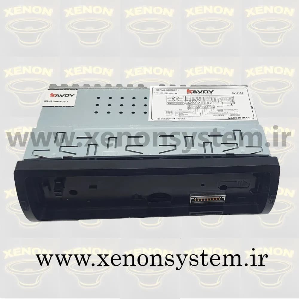 ضبط / پخش کننده خودرو ساووی مدل SV-1160 پنل جدا دارای گارانتی — تصویر ۶