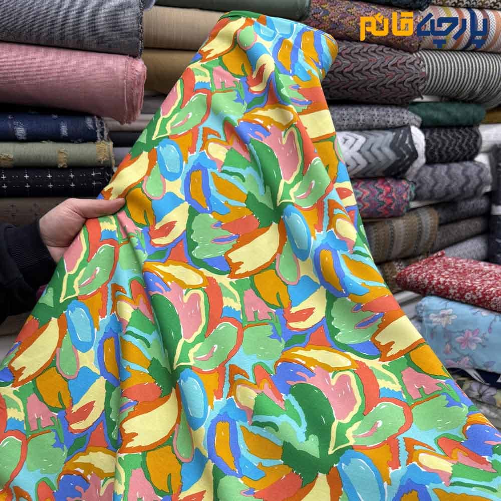 پارچه وال طرحدار کره ای طرح رنگی رنگی عرض 150 کد 11955