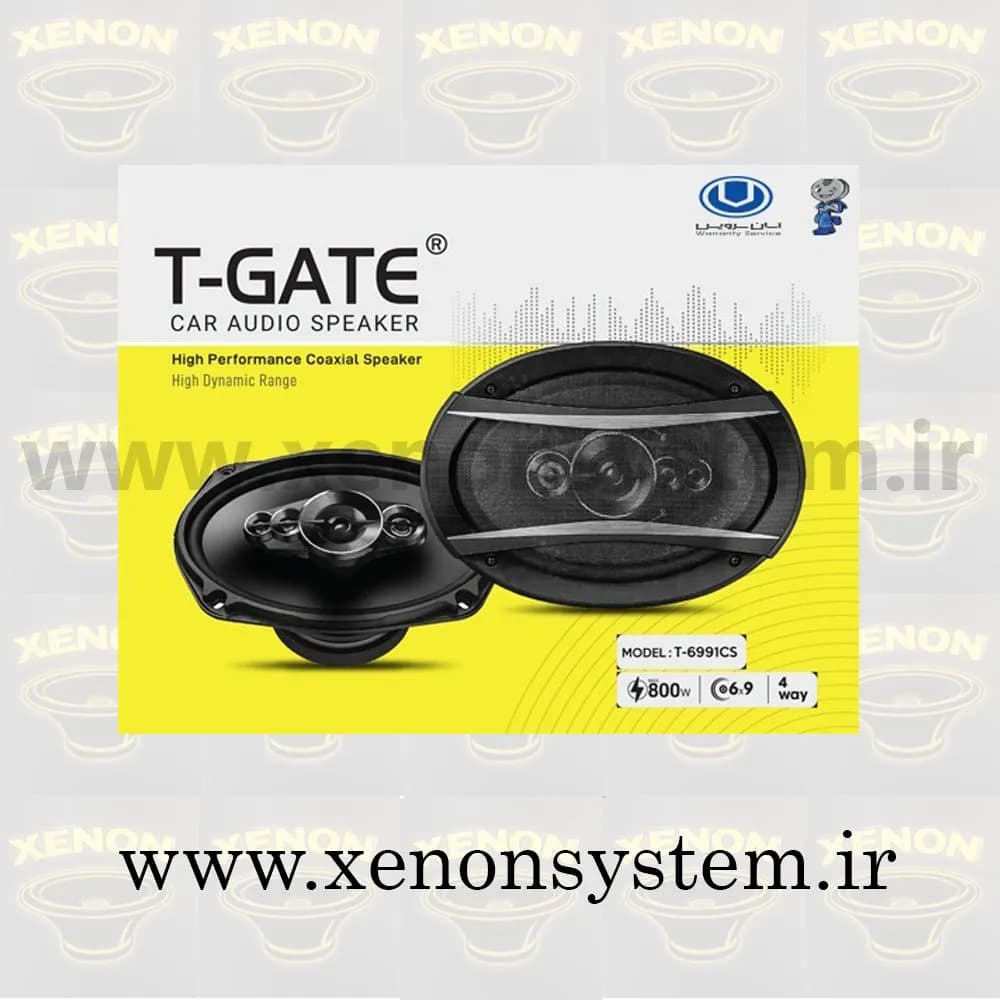 اسپیکر / باند خودرو تی گیت بیضی مدل T-6991CS بسته دو عددی — تصویر ۴