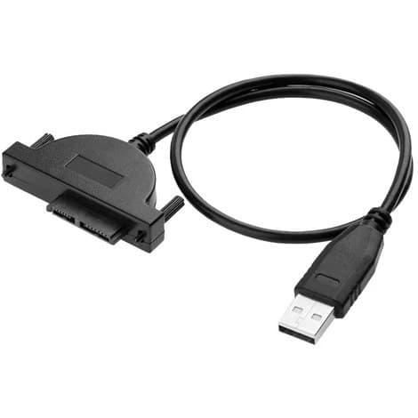 کابل تبدیل SATA به USB (مخصوص دی وی دی رایتر لپ تاپ )