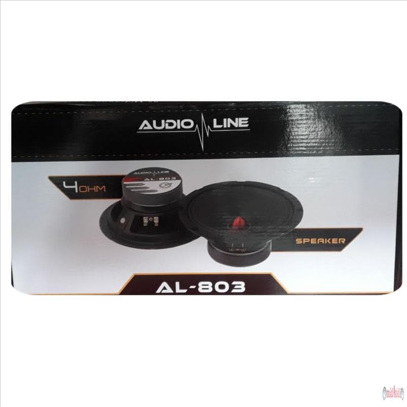 میدرنج خودرو آدیو لاین سایز 8 اینچ مدل AL-803 بسته دو عددی