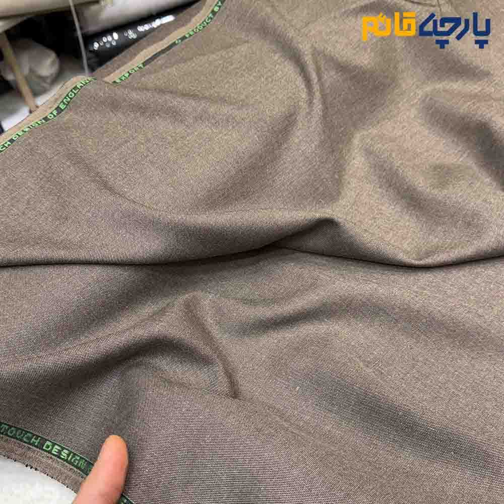 پارچه مردانه فاستونی کوکما طوسی ذغالی ملانژ ویسکوز پولیستر کد10598