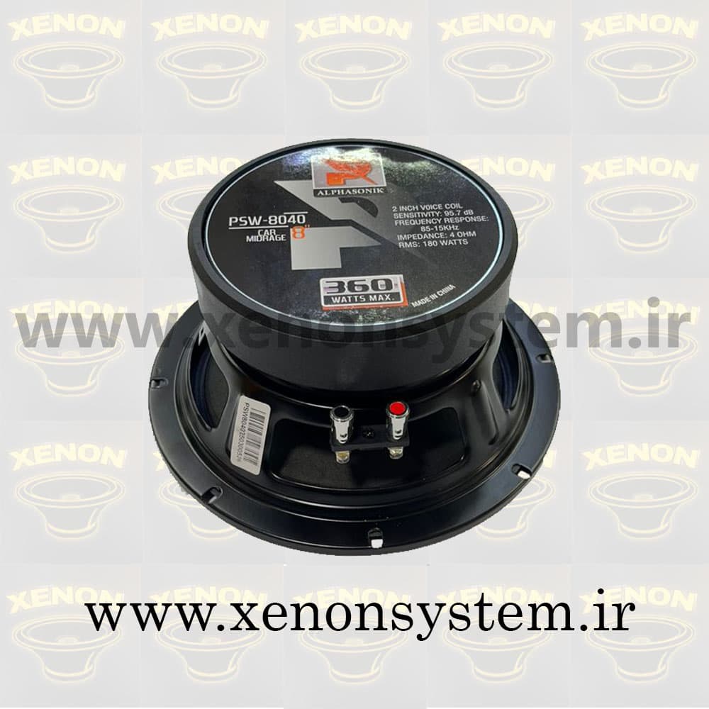 میدرنج خودرو آلفاسونیک سایز 8 اینچ مدل PSW-8040 بسته دو عددی — تصویر ۴