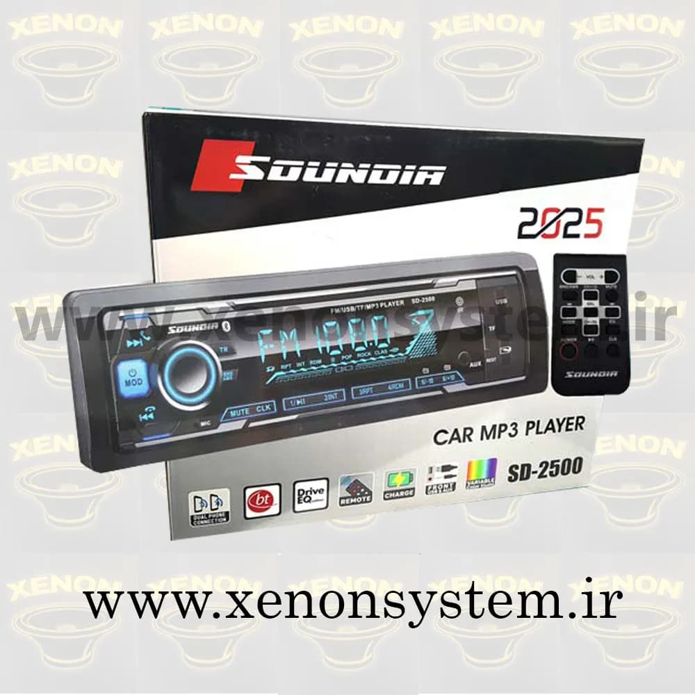 ضبط / پخش کننده خودرو ساندیا مدل SD-2500 پنل ثابت