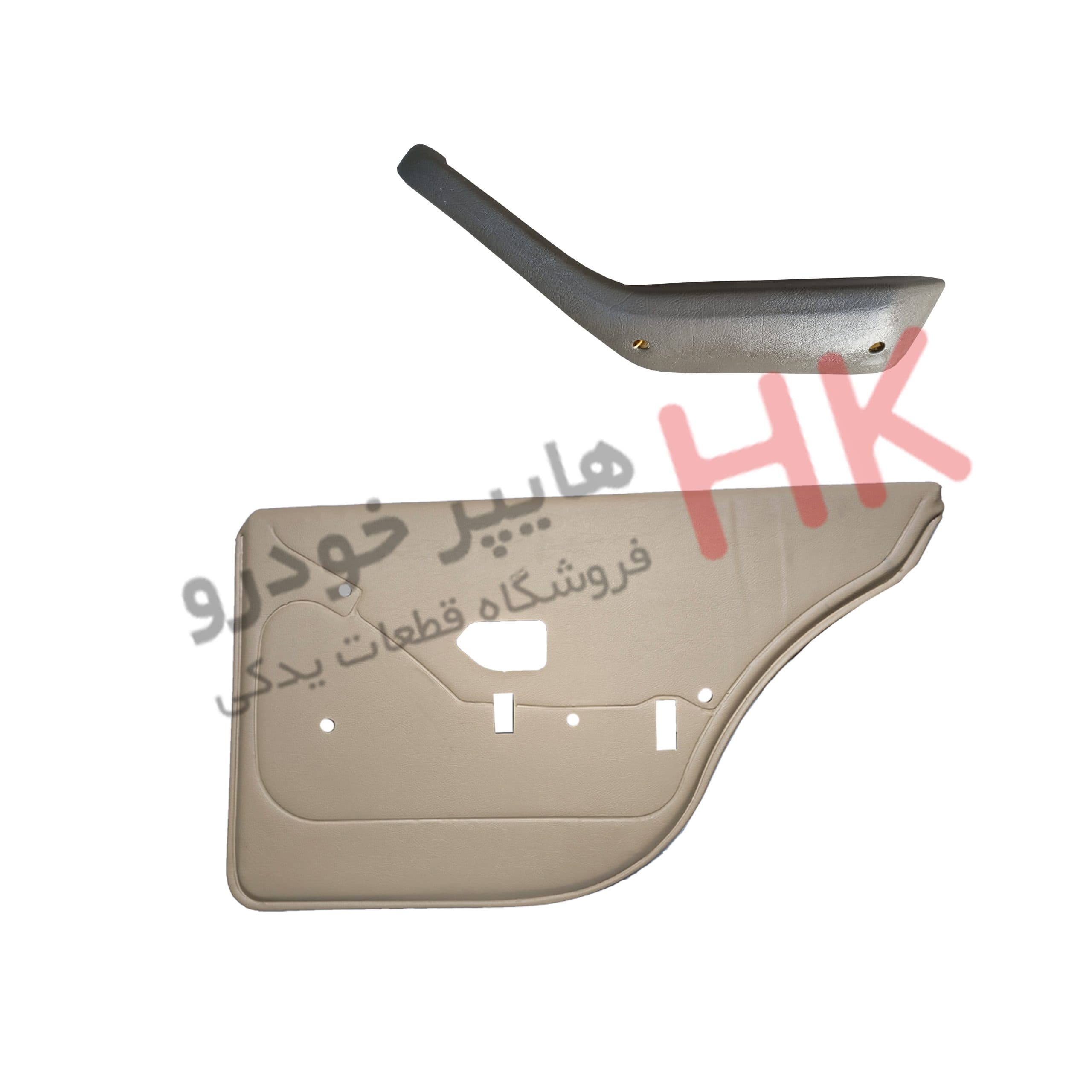 رودری فیبری قدیم کرم روشن عقب راست با لوازم کد 0010 مناسب برای پژو 405 و پارس