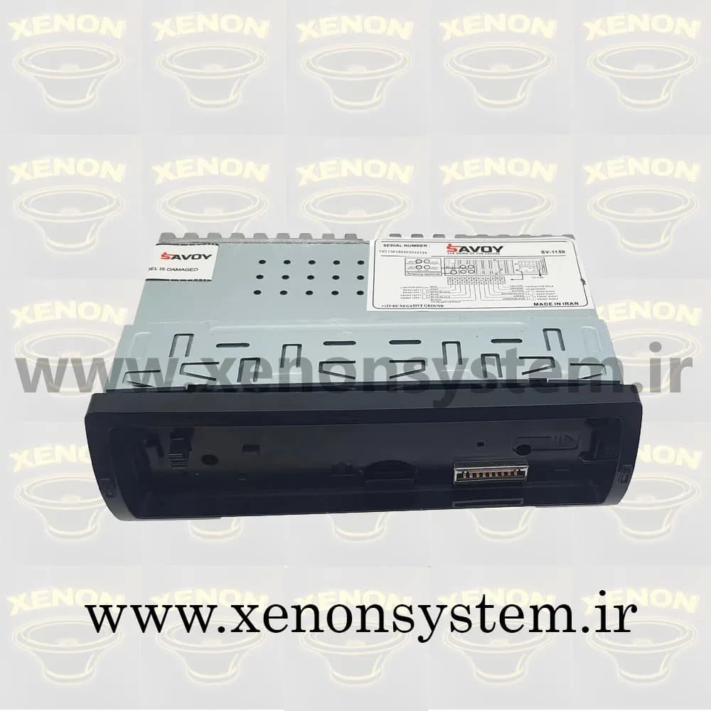 ضبط / پخش کننده خودرو ساووی مدل SV-1110 پنل جدا دارای گارانتی — تصویر ۶