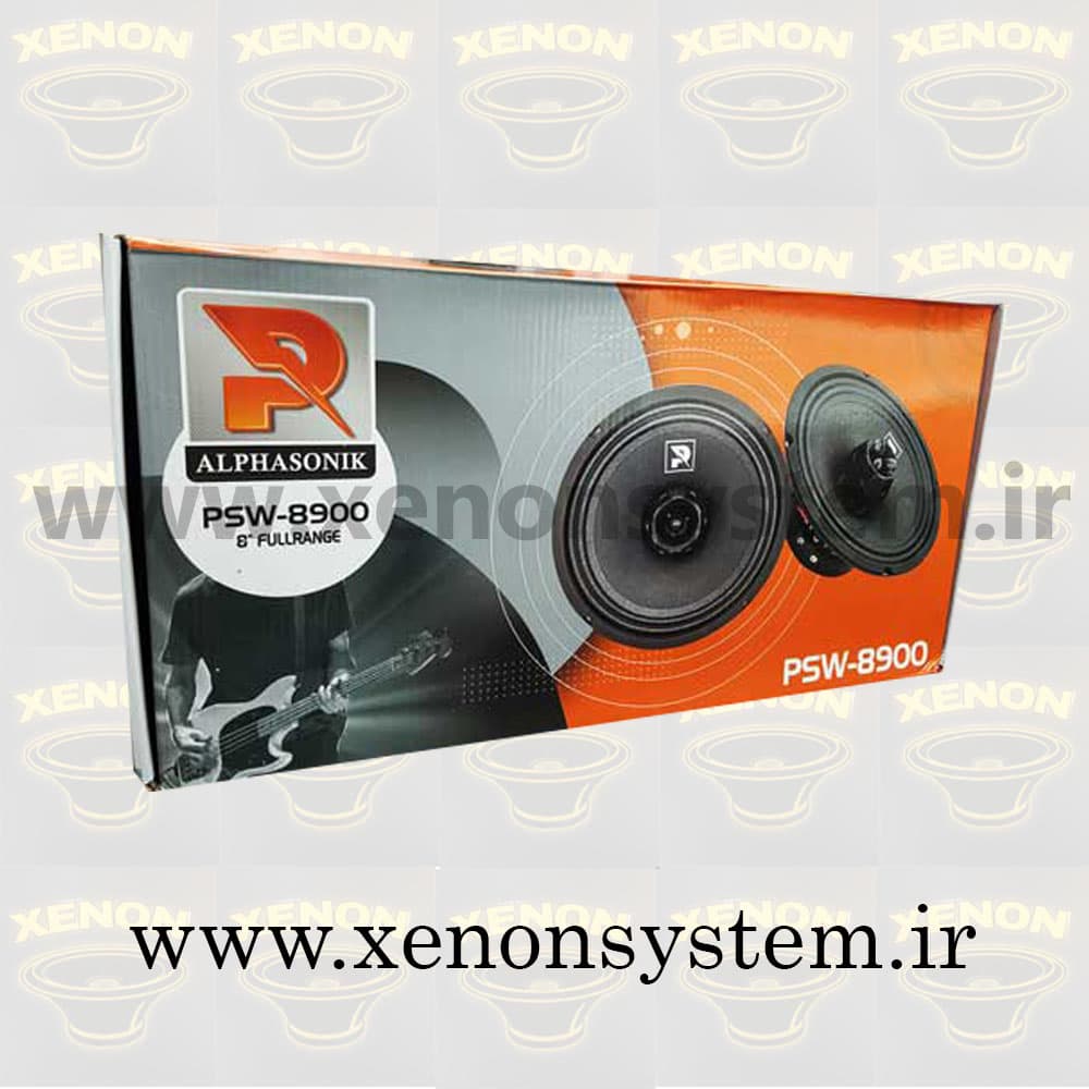 فول رنج خودرو آلفاسونیک سایز 8 اینچ مدل PSW-8900