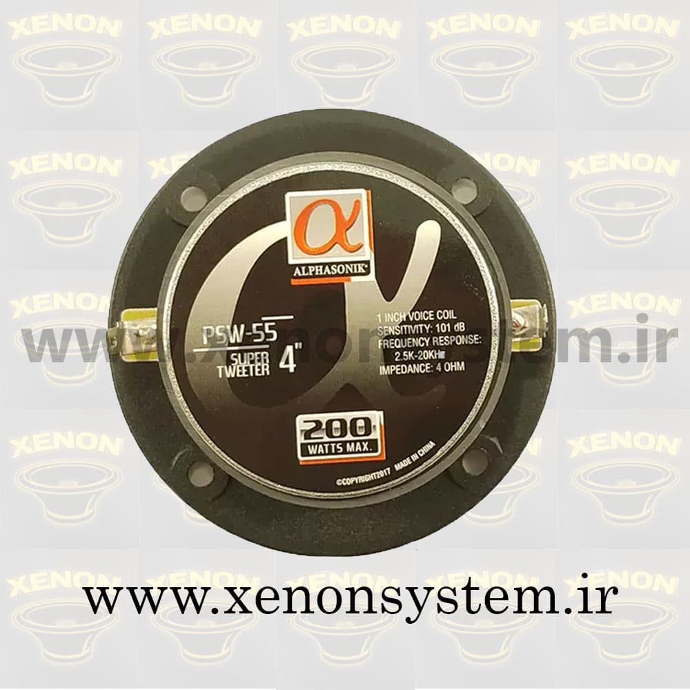 سوپرتیوتر خودرو آلفاسونیک سایز 4 اینچ مدل PSW-55 — تصویر ۵
