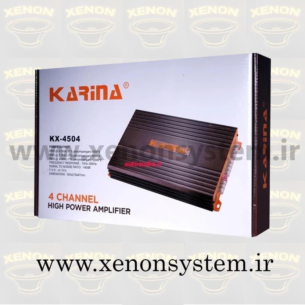 آمپلی فایر خودرو کارینا 4 کانال مدل KX-4504