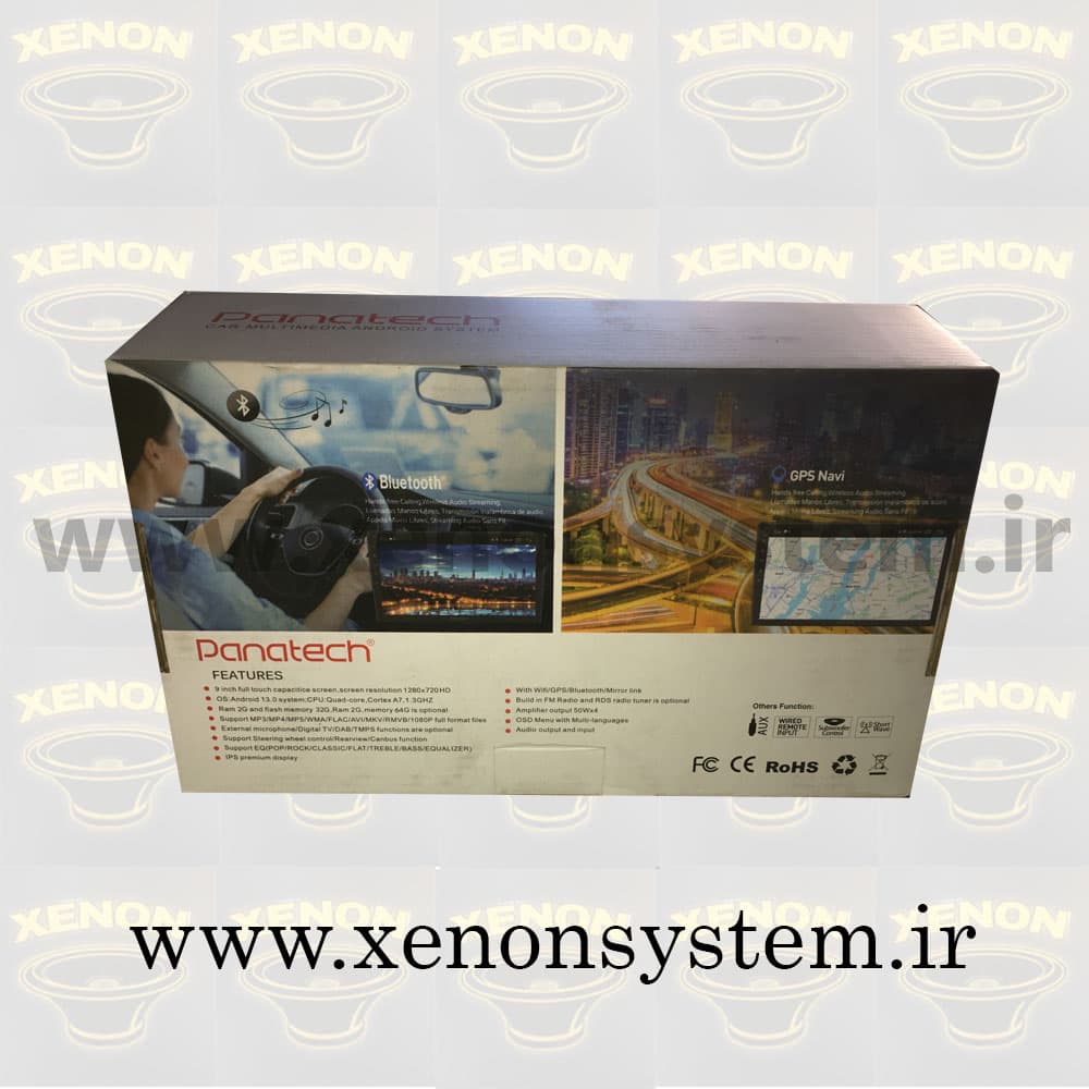 مانیتور خودرو پاناتک مدل P-A9117MC سایز 9 اینچ اندروید(رم 2 / حافظه 32 گیگابایت)