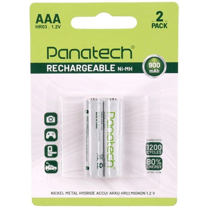باتری شارژی نیم قلمی پاناتک مدل PANATECH Ni-MH 900mAh