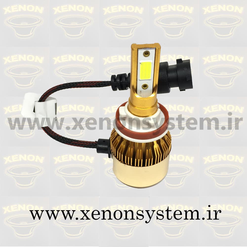 هدلایت MZM مدل D70 پایه H11 سفید