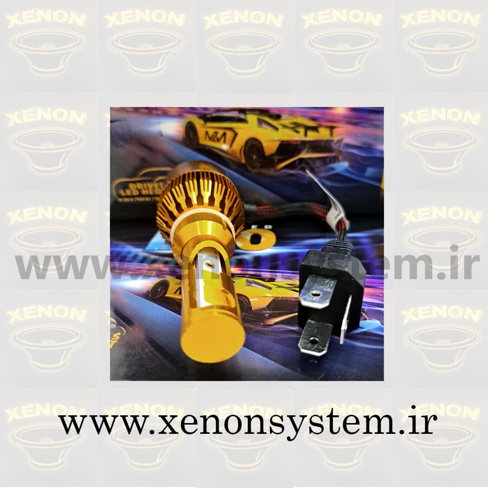 هدلایت MZM مدل D70 پایه H4 سفید — تصویر ۲