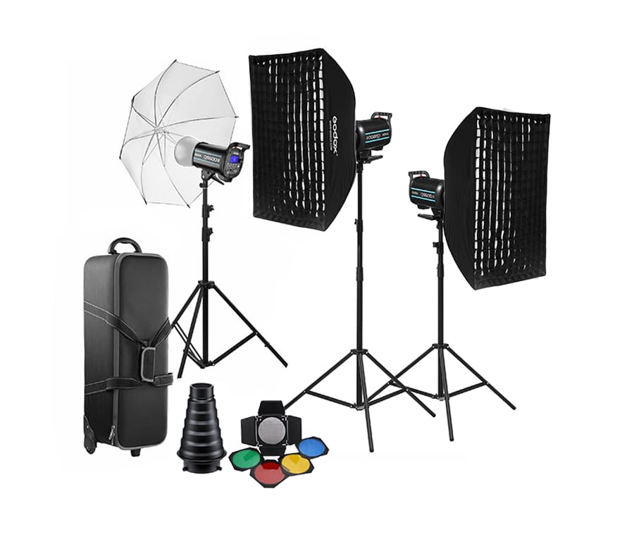 کیت کامل فلاش استودیویی گودکس Godox QS-300II (دست دوم کارکرده)