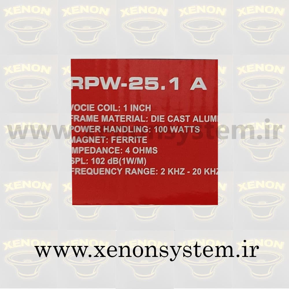 سوپر تیوتر رد پاور سایز 4 اینچ مدل RPW-25.1A
