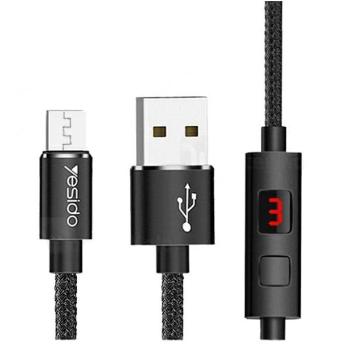 کابل شارژ USB به microUSB یسیدو مدل CA-46 طول 1.2 متر