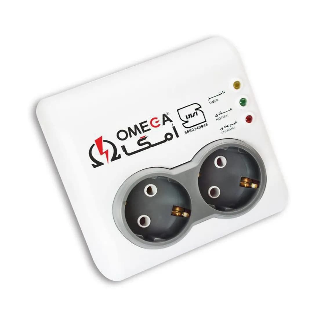 محافظ برق یخچال فریزر امگا 2 خانه مدل P2100 دیواری