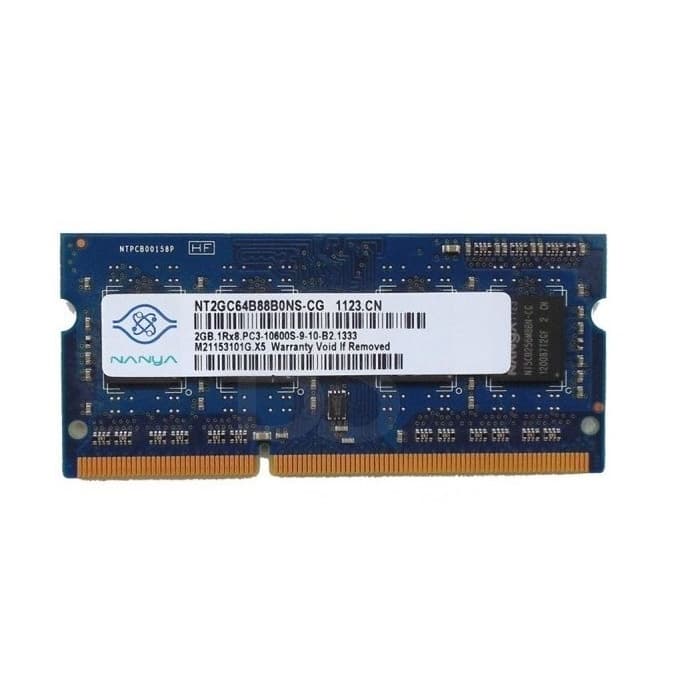 رم لپ تاپ Nanya 2GB PC3-10600S 1333MHz DDR3 استوک