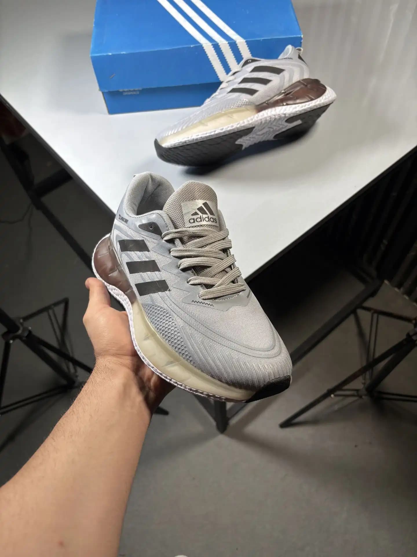 کتونی ادیداس مدل کلیماکول climacool / رنگ طوسی مشکی / کد 99552 — تصویر ۳