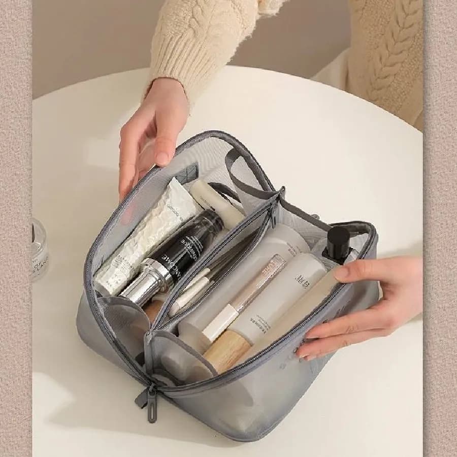 کیف آرایش توری تکزیپه — تصویر ۳
