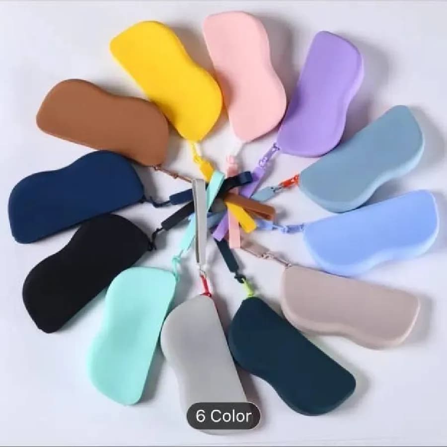 کیف عینک سیلیکونی ساده