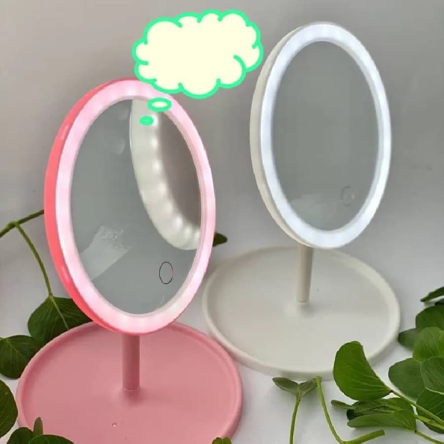 آینه LED دار رومیزی