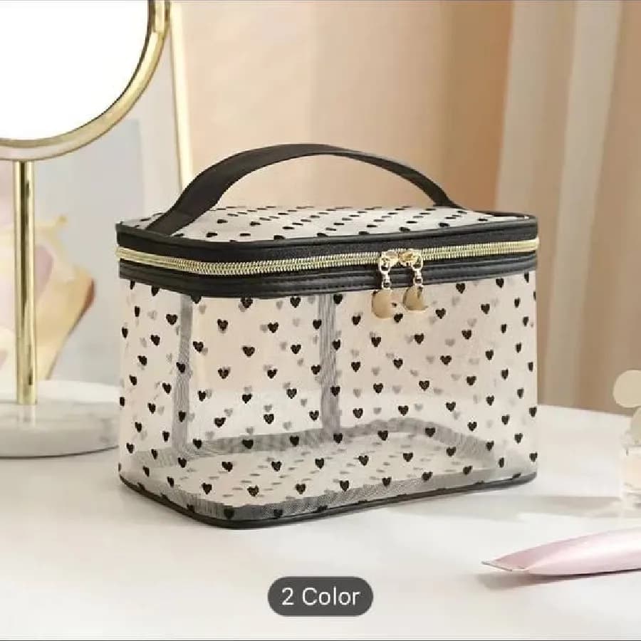 کیف توری صندوقی طرح قلبی