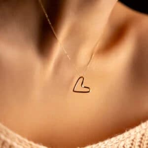 گردنبند قلب توخالی