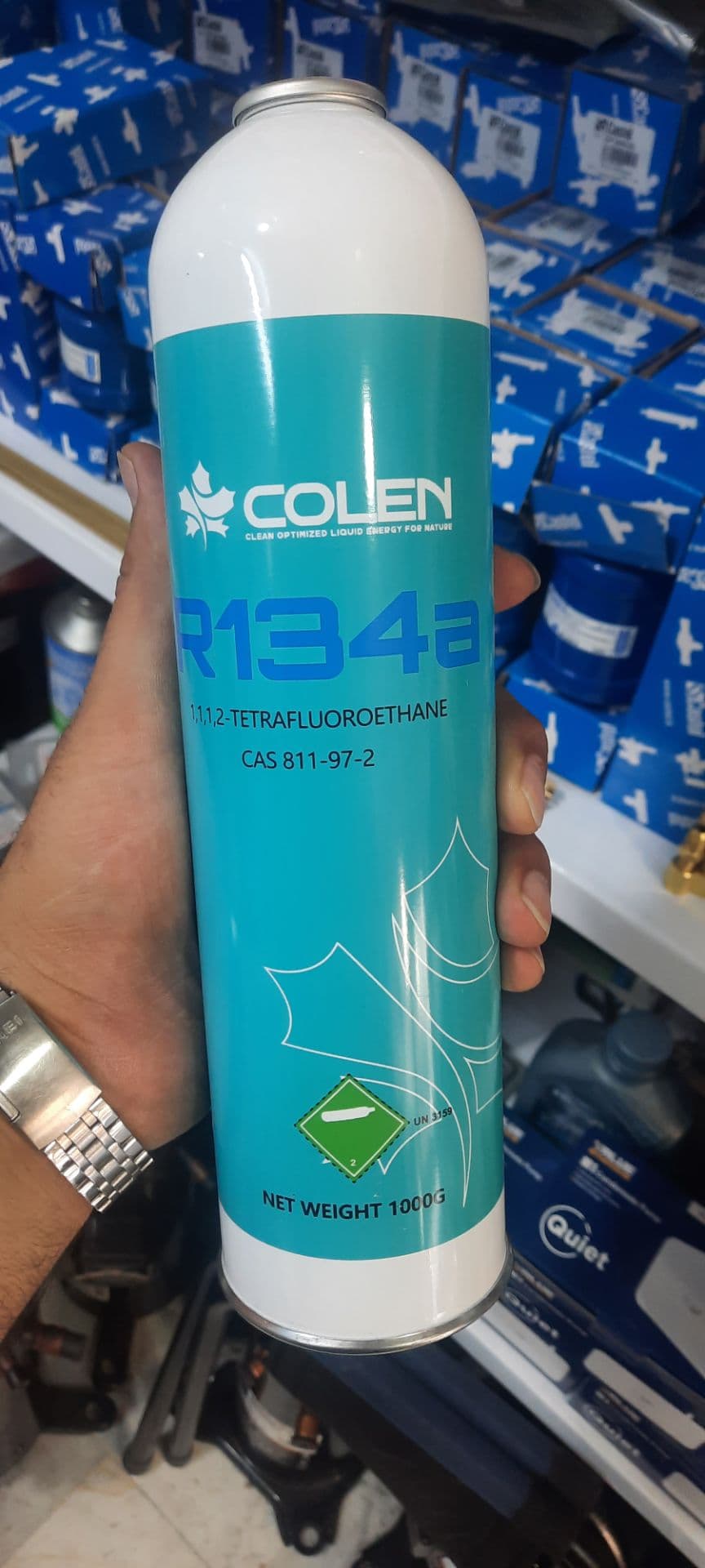 گاز مبرد یک کیلویی R134 کولن