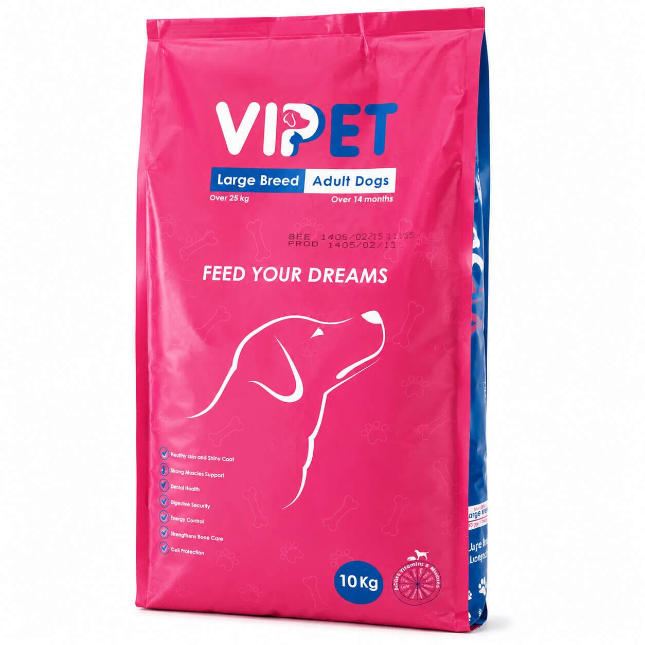 غذای خشک سگ ویپت VIPET مدل Large Breed Adult Dogs وزن ۱۰ کیلوگرم