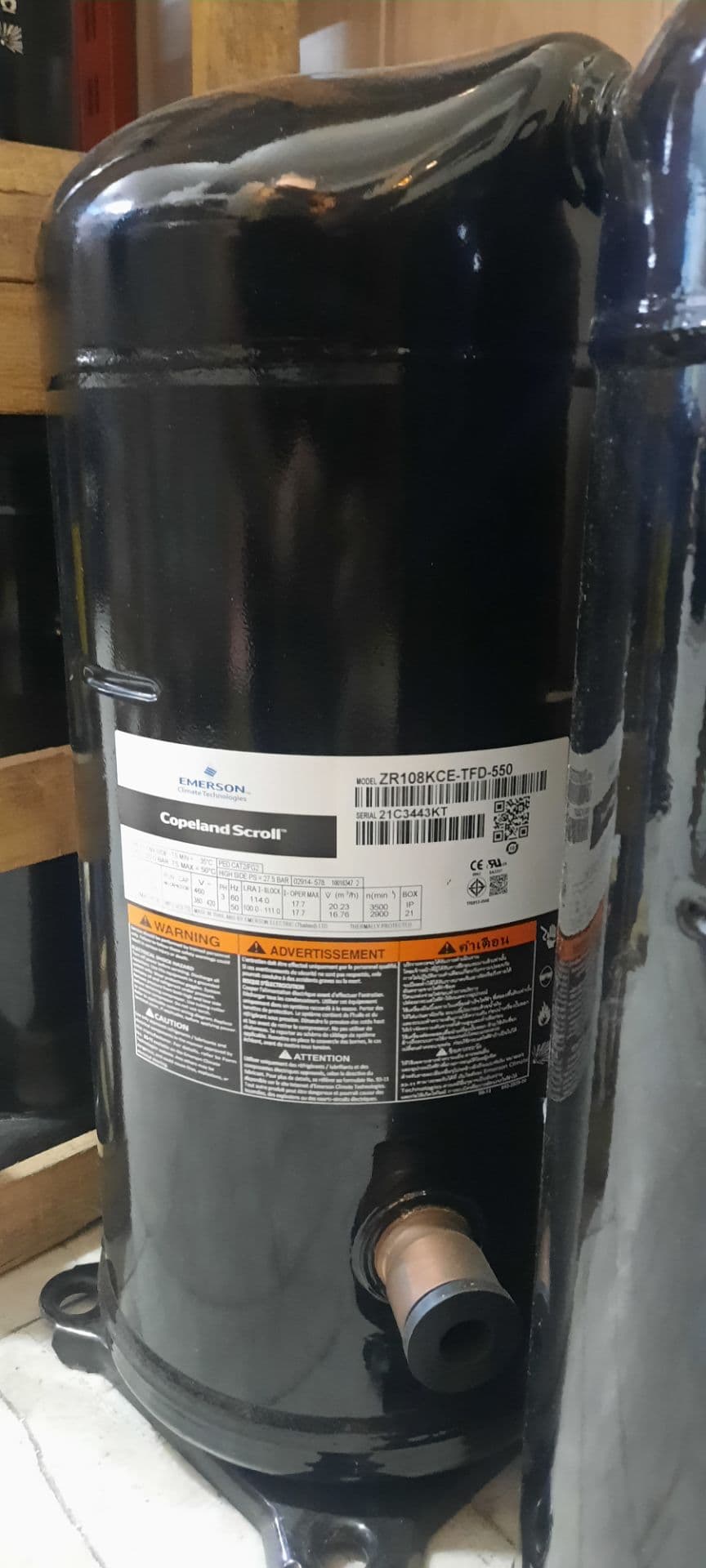 کمپرسور اسکرال کوپلند ZR108KCE