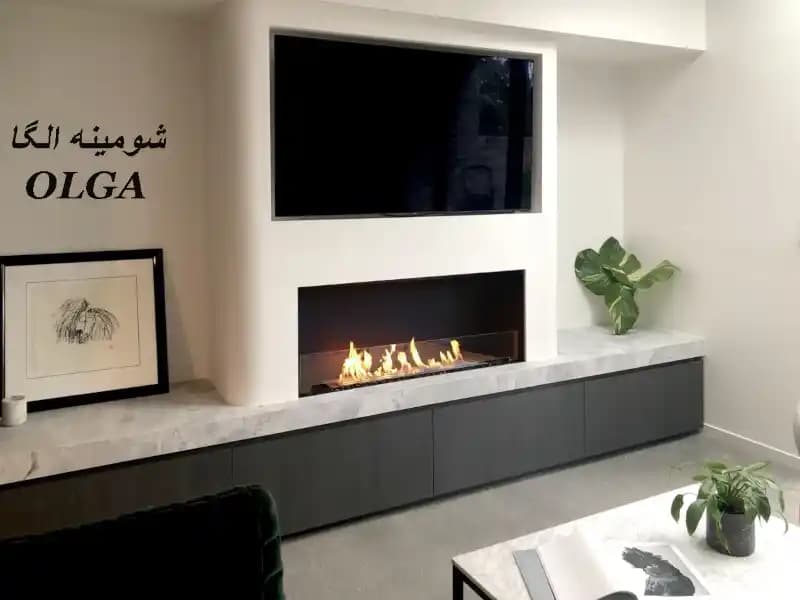 شومینه دیواری گازی سایز80 برند:ZEVANTE