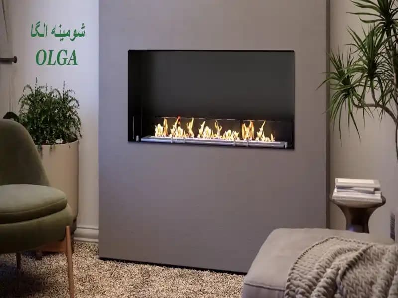 شومینه گازی دیواری سایز120 برند:ZEVANTE