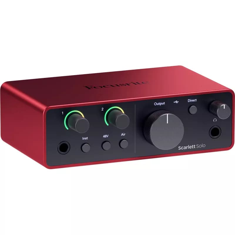 کارت صدا فوکوسرایت Focusrite Scarlett Solo 4th Gen نسل چهارم