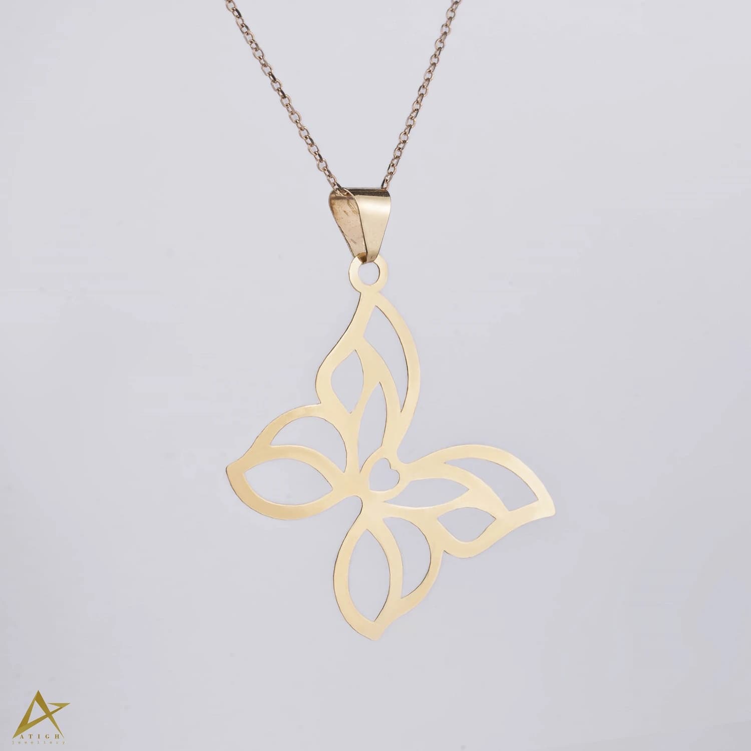 گردنبند طلا پروانه مینیمال A33